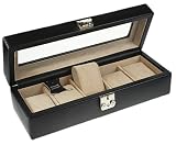 Fantastic New Dulwich 5 Space Leather Watch Box with Luxury Lining