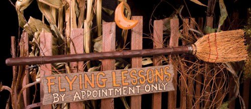 Halloween Witch Broom Flying Lesson By Appointment
