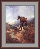 The Morning Shower by Frank Tenney Johnson - Framed Artwork