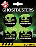 Ghostbusters Slimer 4 Button Set