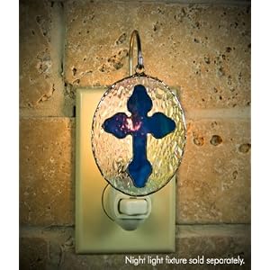 SWITCHABLES Stained Glass Night Light COVER - CROSS SW072 - LIGHT FIXTURE SOLD SEPARATELY from Fixtures
