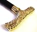 Victorian Style Wood Walking Stick ~ Cane with a Brass Handle