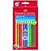 Faber-Castell 110912 - Farbstifte Jumbo GRIP, 12er Kartonetui, inklusive Spitzer
