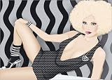 Poster / Kunstdruck retro babe in der Gr&ouml;&szlig;e (BxH): 80 x 60 cm von E. Jacob