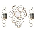 3 Pc Glamour Mirror and Sconce Set - Gold