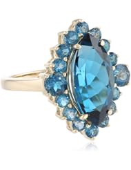 10k Yellow Gold London Blue Topaz Ring