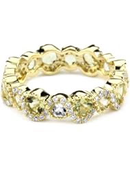 Katie Decker "Stackable" 18k Lemon Quartz and Diamond Band