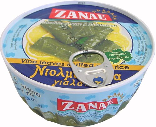 Zanae Stuffed Grape Leaves with Rice - Yalantzi Dolmadakia - 10 oz can by Zanae-Nicoglou Bakery