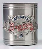 Kitchen & Housewares : Atlanta Braves MLB Pewter Can Cooler