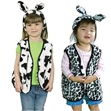 Cow & Snow Leopard Reversible Vest