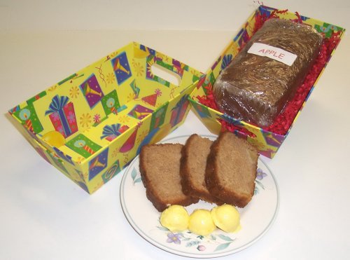 Scott's Cakes Apple Bread in a Yellow Fiesta Tray by Scott's Cakes