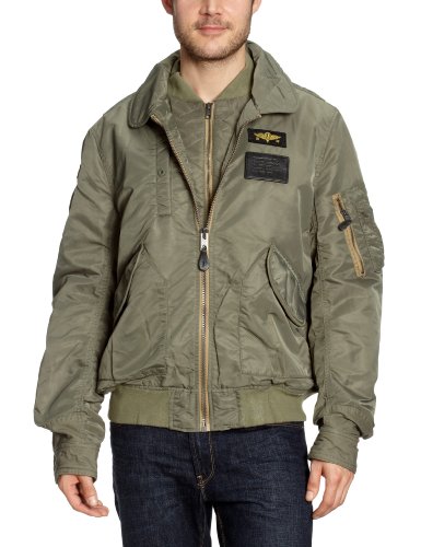 Schott NYC Men's CWU Vintage 210 Jacket Sage Green X-Large Bestseller