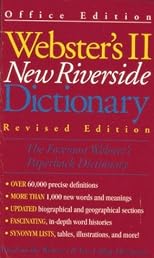 Webster's II New Riverside Dictionary-Revised Edition