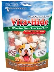 Loving Pets Vita-Hide Heart Healthy Formula with Chicken Dog Treat, 2-3 inches, 18/pack