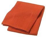 Domestique Cotton Waffle Weave Set of 3 Kitchen Towels, Spice