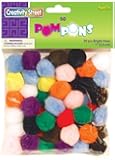 Creativity Street Pom Pons 50-Piece X 1" Assorted Colors