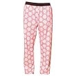 Volleyball Pink Novelty Print Jersey cotton pants for lounging, sleep, sports. Unisex relaxed fit, exposed elastic waist