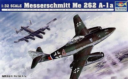 Messerschmitt Me-262A1a Fighter 1/32 Model Kit Trumpeter-image