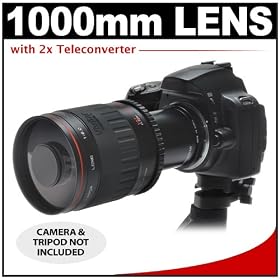 Lens Vivitar 500mm f 8.0 Series 1 Multi Coated Mirror Lens with 2x Teleconverter 1000mm for Pentax K20D K200D K2000 K10D K100D Super K110D K 7 K x Digital SLR Cameras