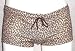 Tan Leopard Drawstring Square-Cut Boy-Short SM
