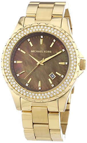 Michael Kors MK5452 Ladies Jet Set Mop Dial Gold Plated Bracelet Watch