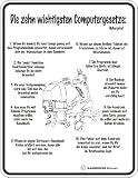 Shirt Zauber Fun Schild - Computer Gesetze