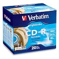 Verbatim CD-R 80MIN 700MB 52X LightScribe 20pk Slim Case