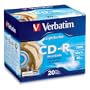 Verbatim 95092 700 MB 52x LightScribe Gold Recordable Discs CD-R, 20-Disc Slim Case