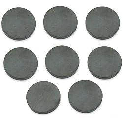 8 Ceramic Round Disc Magnets Science Project Craft .75"