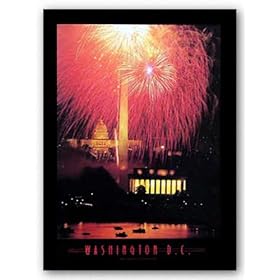 Washington D.C. - 4th of July by Jerry Driendl 24"x18" Art Print Poster