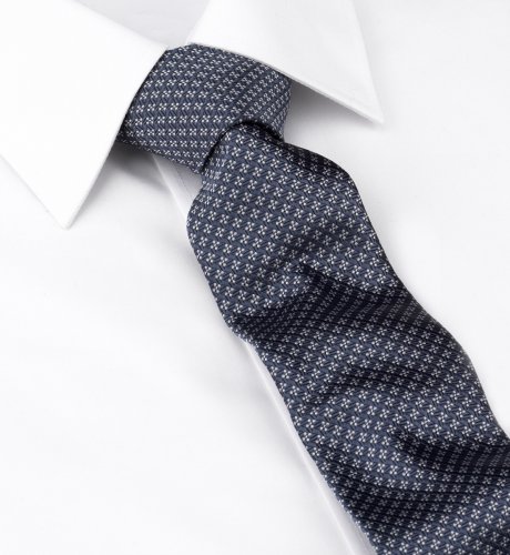 Slim Fit Machine Washable Diamond Print Tie