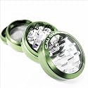 Cali Crusher&reg; CLEAR TOP 4 piece herb grinder Green (CC-1-Grn)