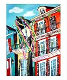 Beads on Bourbon Places Giclee Poster Print by Angel Turner Dyke, 20x24