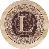 THIRSTYSTONE COASTER SET * MONOGRAMS * L