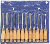 SE 7712WC 8-Inch 12-Piece Professional Wood Carving Chils
