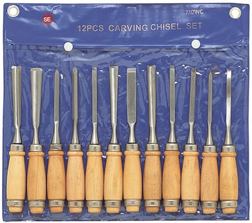 SE 8 - 12 Pc Professional Wood Carving Chisels