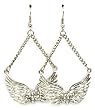 Angel Wings and Heart Dangle Earrings