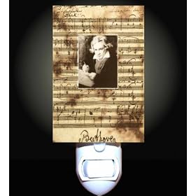Beethoven on Music Notes- Decorative Night Light