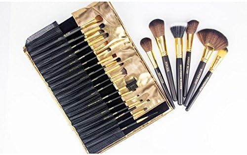 24 Piece Metallic Copper Professional Grade Makeup Tool Kit