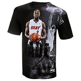 NBA Miami Heat Dwyane Wade Sublimated High Definition Photo Tee Shirt