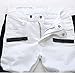 Krralinlin Men White Straight Distressed Ripped Denim Casual Pants Skinny Jeans