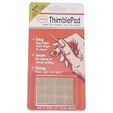Colonial brand leather thimble self-adhesive fingertip pads