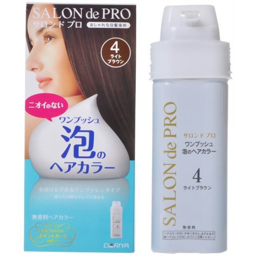 サロンドプロ　ワンプッシュ泡のヘアカラー　ライトブラウン