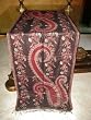 Women's Shawl-maroon Pashmina Jamawar Soft Wool Shawls ,Wraps,throws 80x30ree Shipping