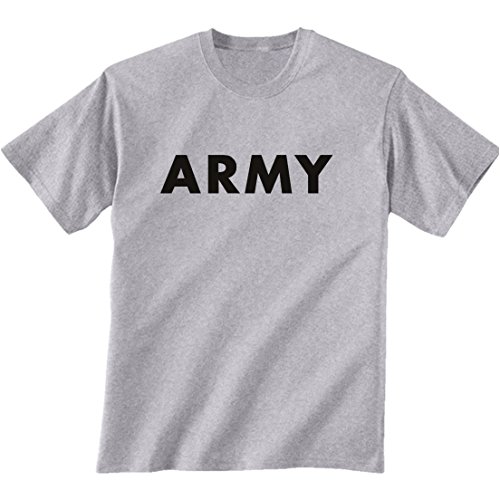 ARMY Short Sleeve T-Shirt in grey
