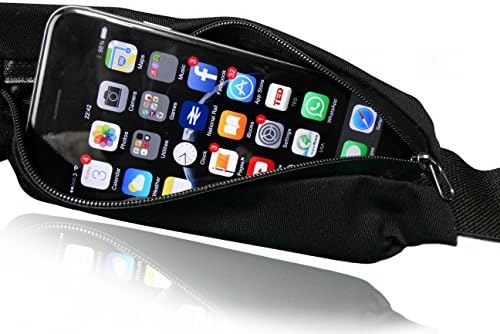 Running Belt For iPhone 6, Samsung Galaxy S4, Samsung Galaxy S5 - Dual Waterproof Pockets Ideal Runners Belt with Secure Zips Never Lose Your Mobile, Keys or Money Again - Protected For Life & Money Back Guarantee
