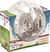 Kaytee Run-About Mini 5-Inch Exercise Ball, Clear
