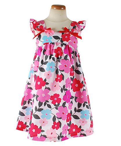 Izzy Bella "Gisele" Dress (Sizes 4 - 6X) - pink/red, 6x