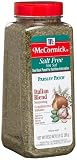 McCormick Parsley Patch Italian Blend, Salt Free, 9.5-Ounce Plastic Bottles (Pack of 2)