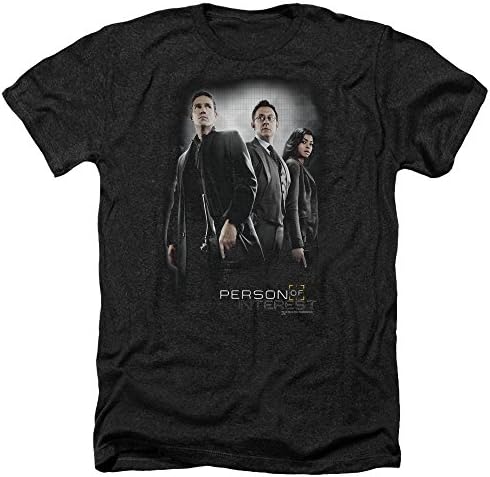 Person Of Interest Cast Mens Heather Shirt Black Xl